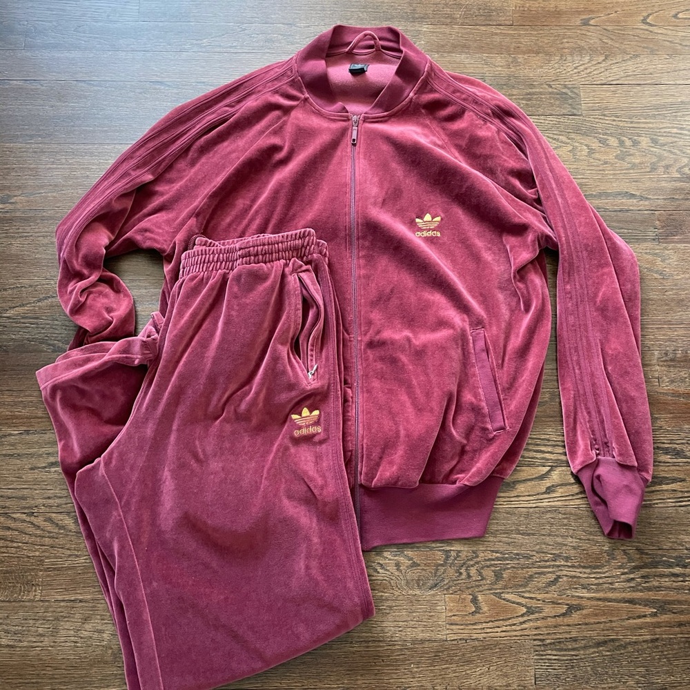 Adidas Velour Tracksuit